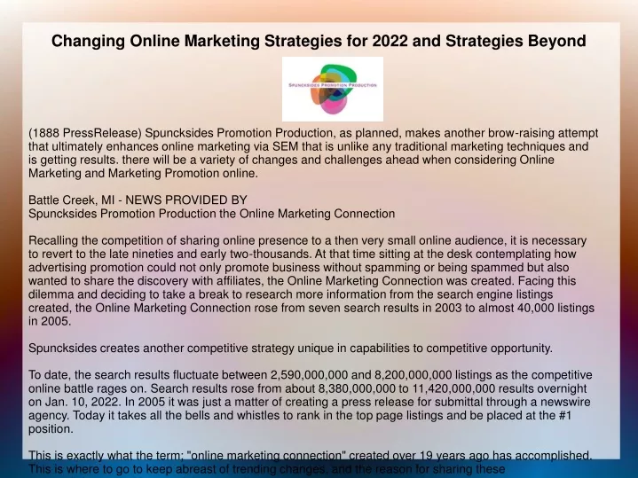 changing online marketing strategies for 2022