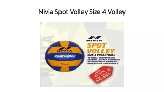Nivia Spot Volley Size 4 Volley