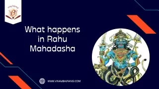 what happens in rahu