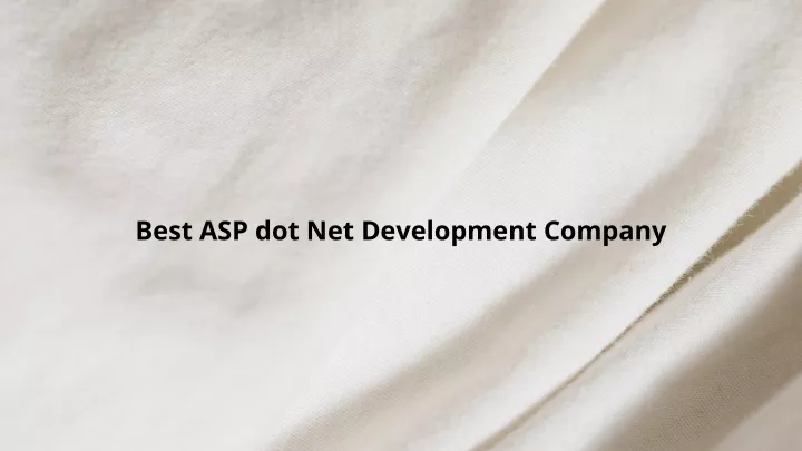best asp dot net development company