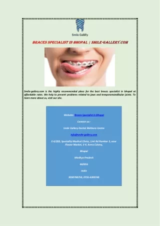 smile gallery com is the highly recommended place