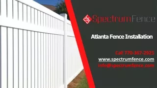 Atlanta Fence Installation