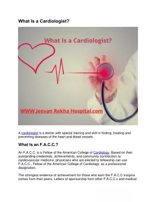 what is a cardiologist