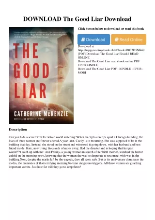 DOWNLOAD The Good Liar Download