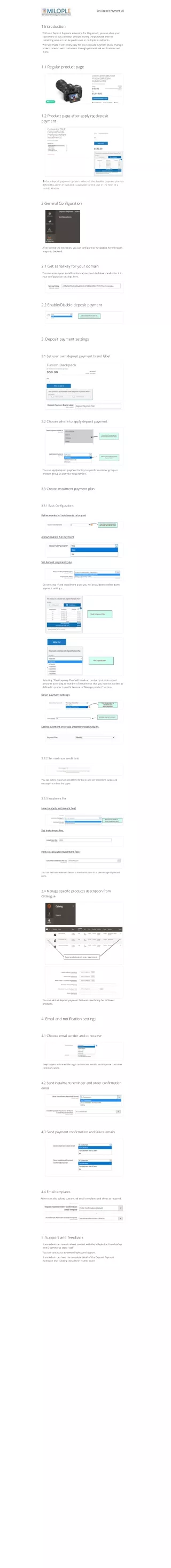 Magento 2 Deposit Payment