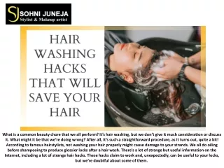 HAIR WASHING HACKS THAT WILL SAVE YOUR HAIR
