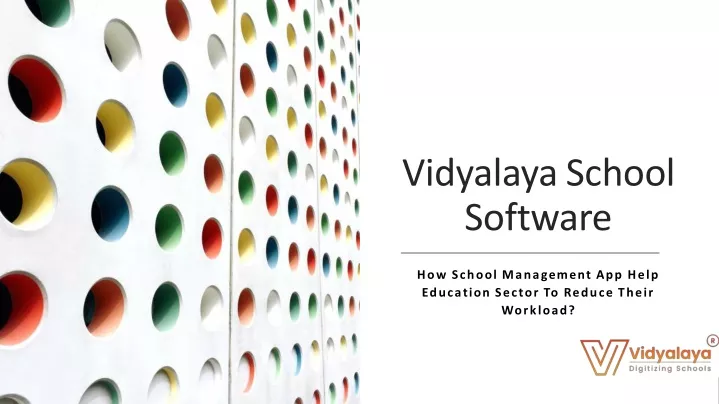 vidyalaya school software