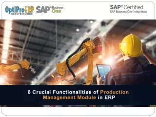 8 Crucial Functionalities of Production Management Module in ERP