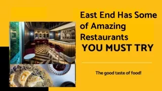 2022 Top East End Restaurants