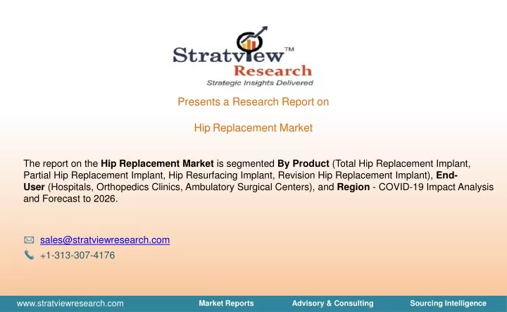 presents a research report on hip replacement