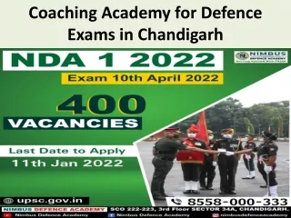 Coaching Academy for Defence Exams in Chandigarh