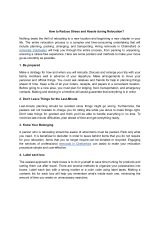How to Reduce Stress and Hassle during Relocation_ (1)