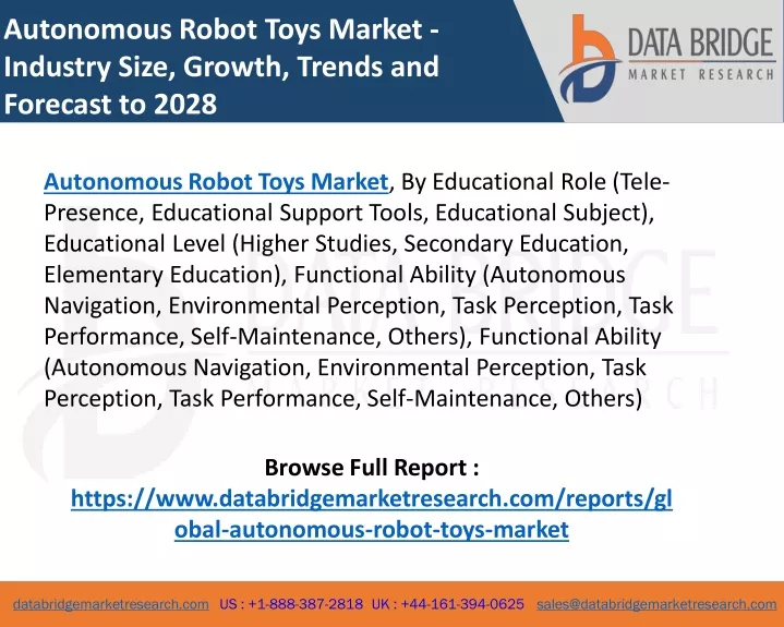 autonomous robot toys market industry size growth