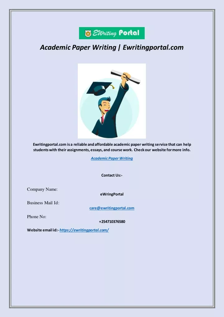 academic paper writing ewritingportal com