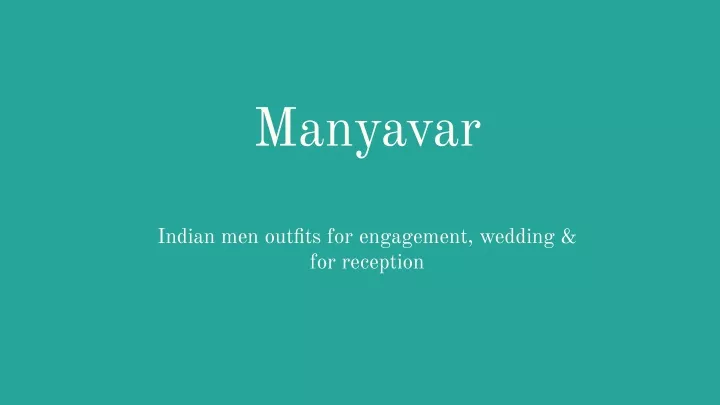 manyavar