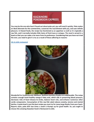 Utc la Jolla restaurant   kazanoripoke.com