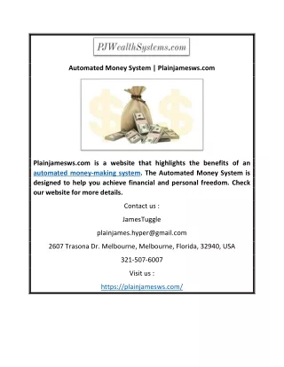 automated money system plainjamesws com