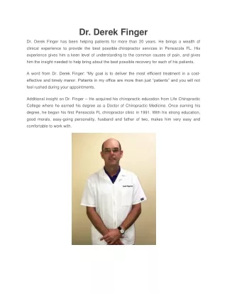 Chiropractor Pensacola