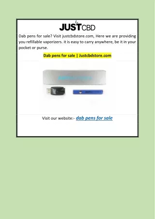 Dab pens for sale  Justcbdstore.com