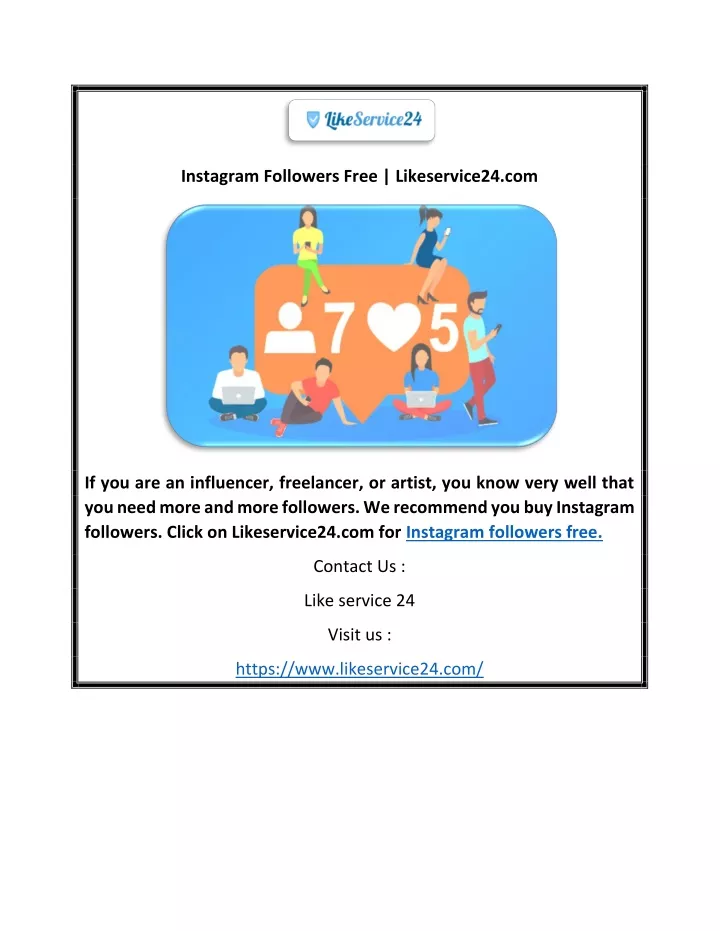 instagram followers free likeservice24 com