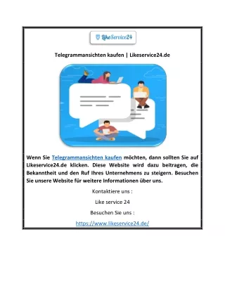 Telegrammansichten kaufen | Likeservice24.de