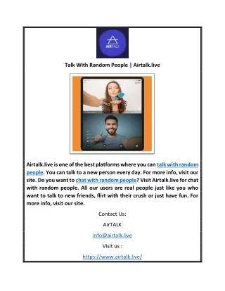 talk with random people airtalk live