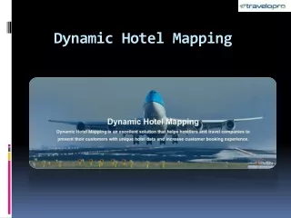 dynamic hotel mapping
