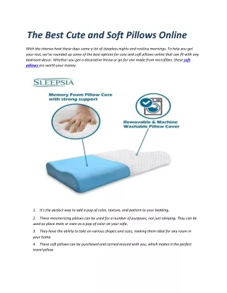 the best cute and soft pillows online