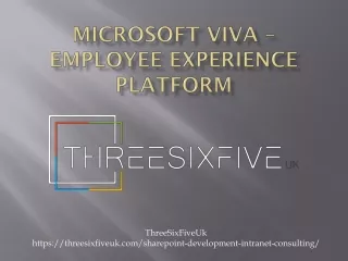 Microsoft Viva – Employee Experience Platform