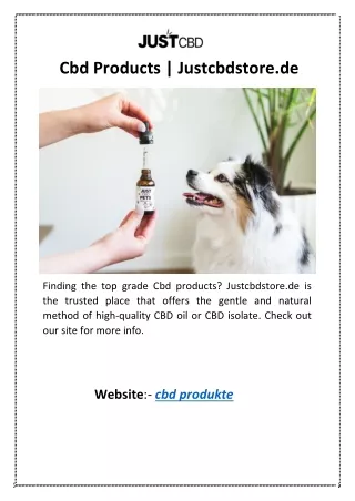cbd products justcbdstore de