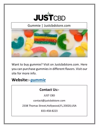 Gummie | Justcbdstore.com