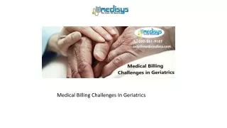medical billing challenges in geriatrics