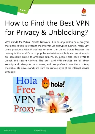 How to Find the Best VPN for Privacy & Unblocking