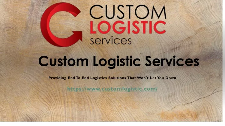 custom logistic services