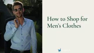 How to Shop for Men’s Clothes?