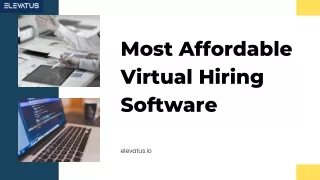 Most Affordable Virtual Hiring Software