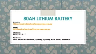 80ah lithium battery