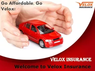 Affordable Auto Insurance In South Carolina | Velox Insurance