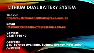 lithium dual battery system