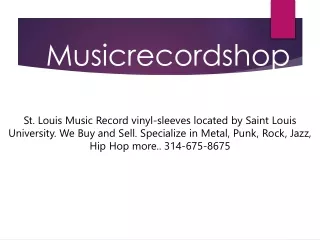 St. Louis Music Record Store - Music Record Shop