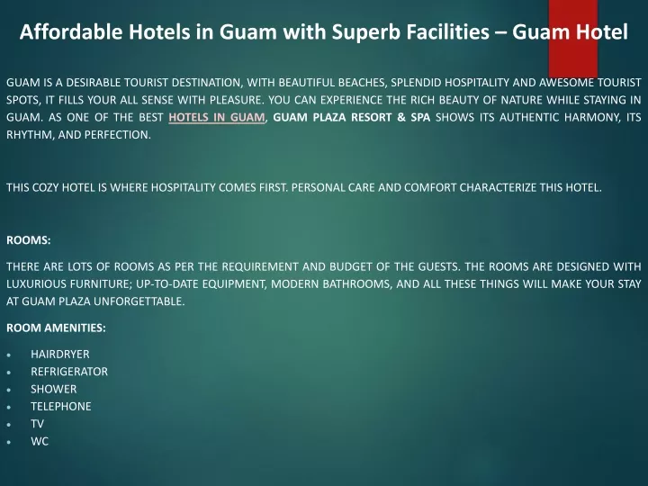 affordable hotels in guam with superb facilities guam hotel