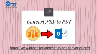 Convert NSF to PST