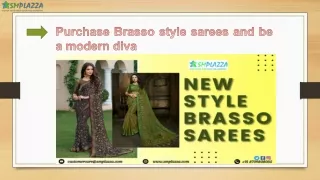 purchase brasso style sarees and be a modern diva