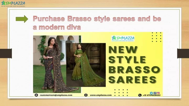 purchase brasso style sarees and be a modern diva