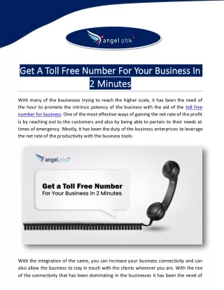 get get a toll free number for your business