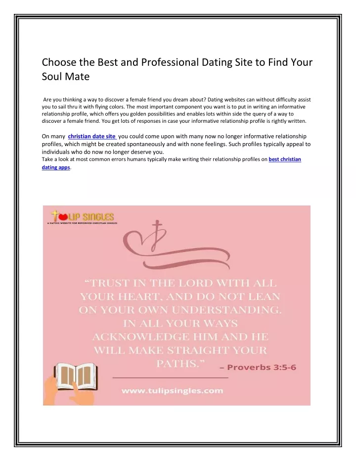 choose the best and professional dating site