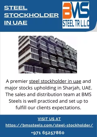 Steel Stockholder in UAE | BMS Steels