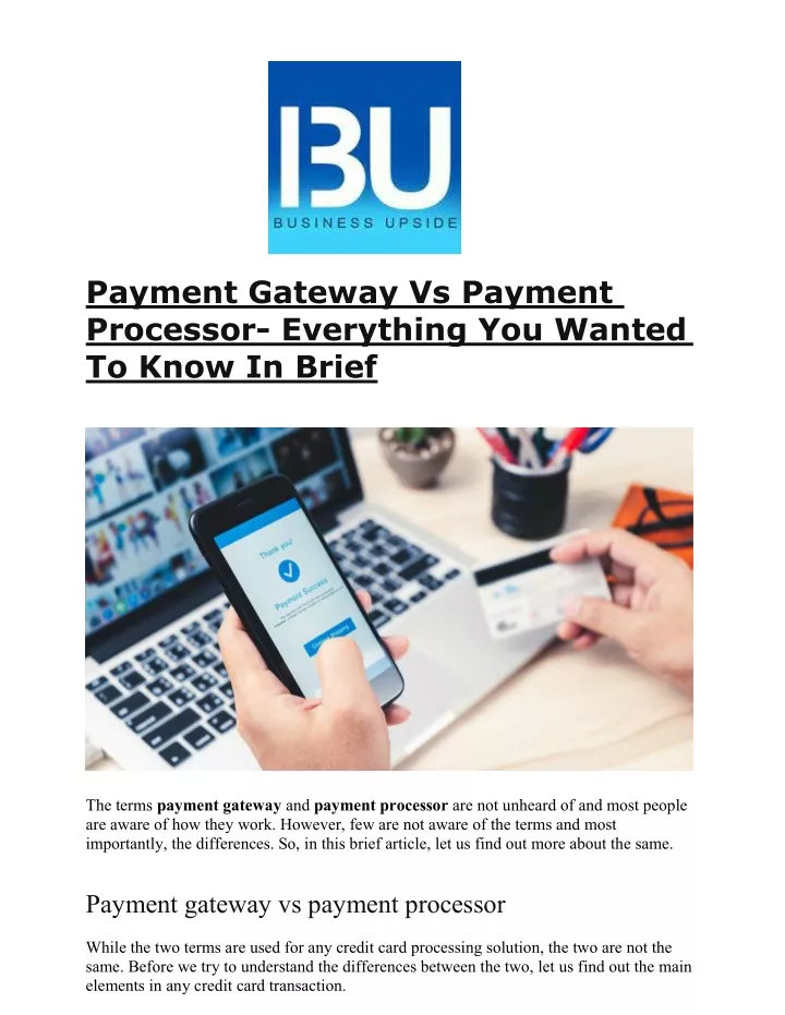 payment gateway vs payment processor everything
