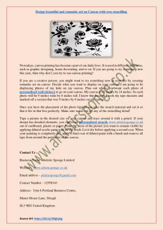 design beautiful and romantic art on canvas with
