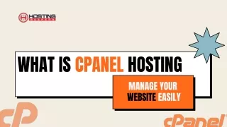 what is cpanel hosting